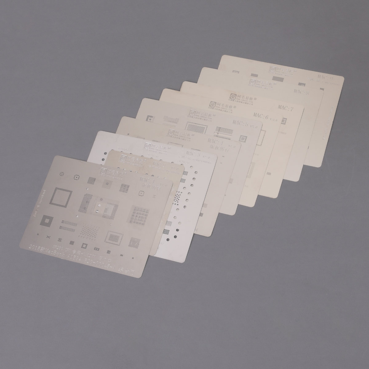 AMAOE MAC (1-9) BGA Reballing Stencils