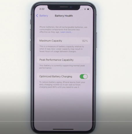 iphone battery health check, iphonex battery check