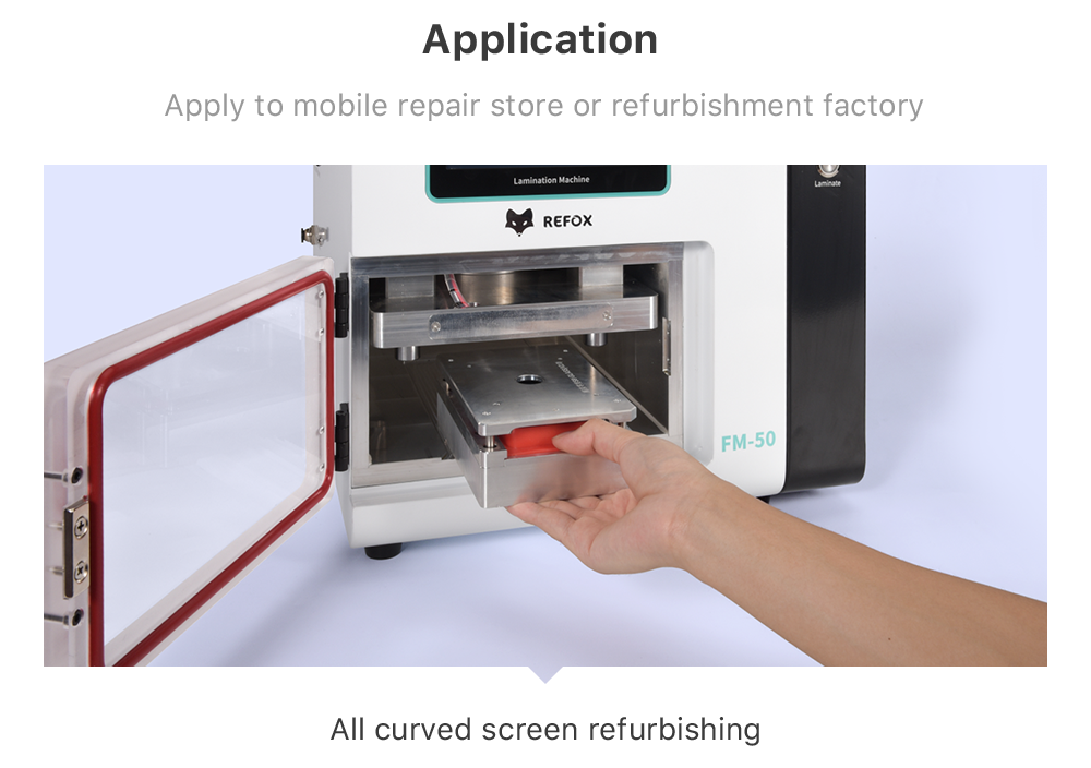 REFOX FM-50_Application_all curved screen refurbishing