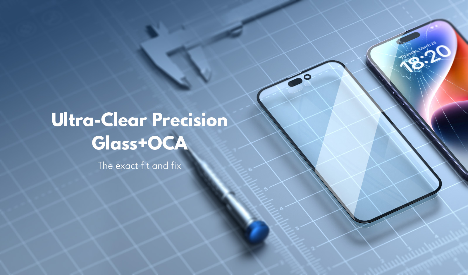 REPART iPhone front glass with OCA