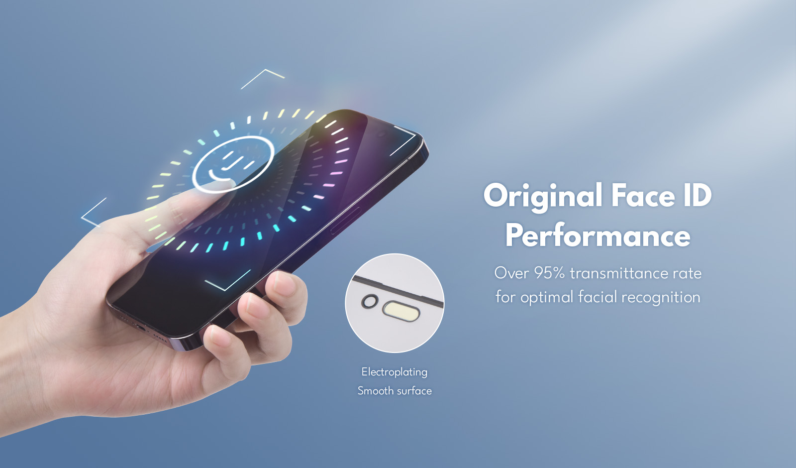 REPART high-transparency front glass for iPhone