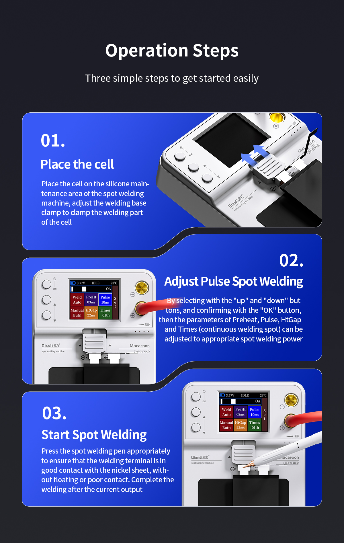 Qianli Macaron Max Spot Welding Machine