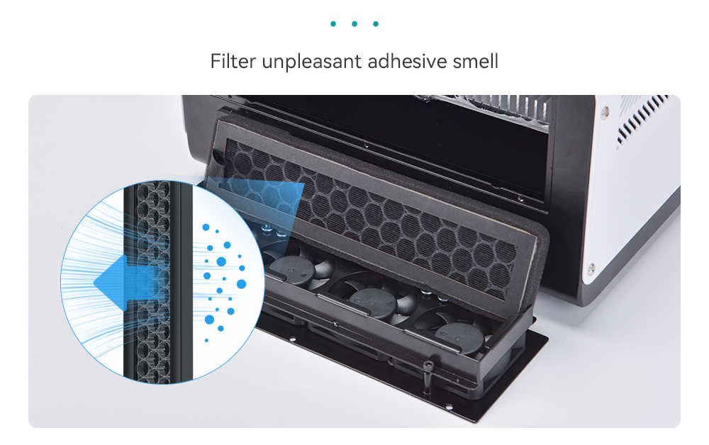 RM22 Mini UV Curing Machine odor filter
