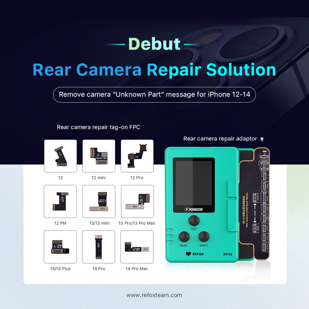 REFOX RP30 Rear Camera/LiDAR Repair Module & Tag-on Cables REFOX RP30 Rear Camera/LiDAR Repair Module & Tag-on Cables
