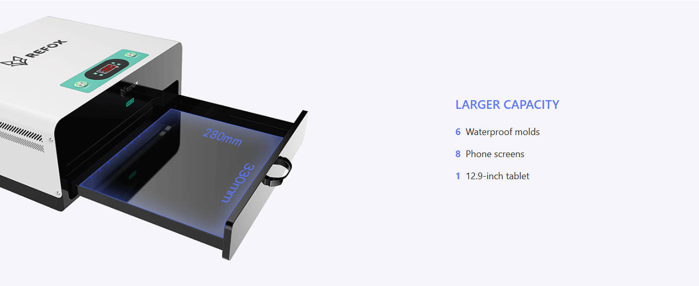 RM26 UV Curing Box Lighting Area