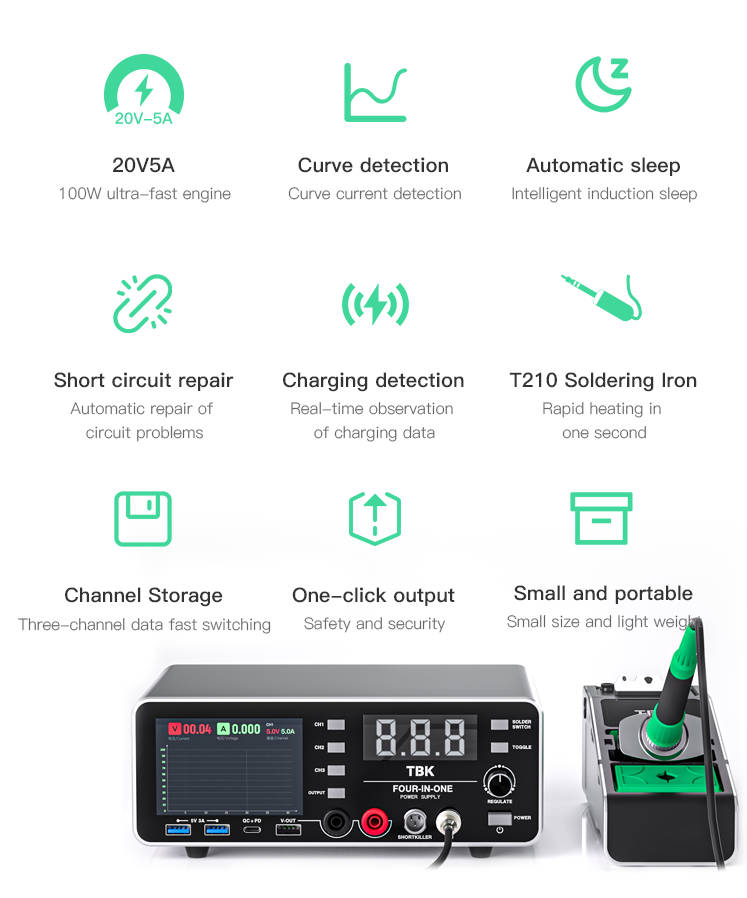 TBK-219 Workstation with Power Soldering Iron