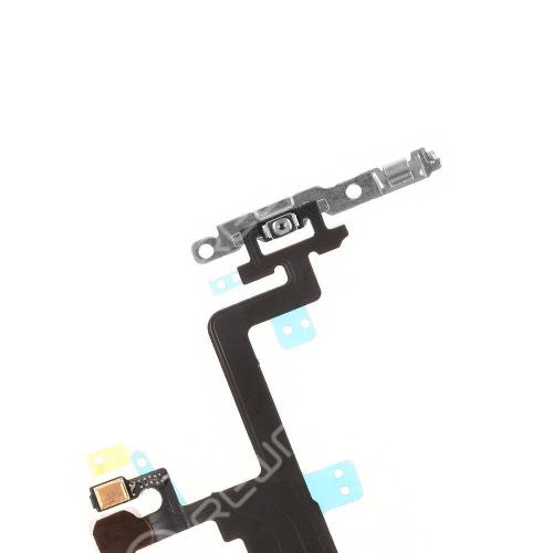 For Apple iPhone 6 Power Switch Flex Cable with Metal Plate
