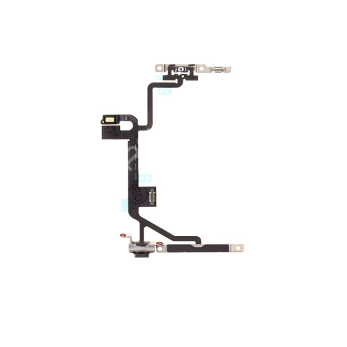 For Apple iPhone 8 Power Switch Volume Flex Cable with Metal Plate
