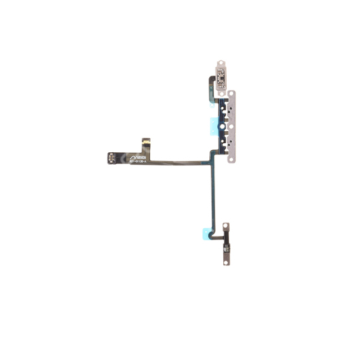 For Apple iPhone X  Volume Button Flex Cable with Metal Plate