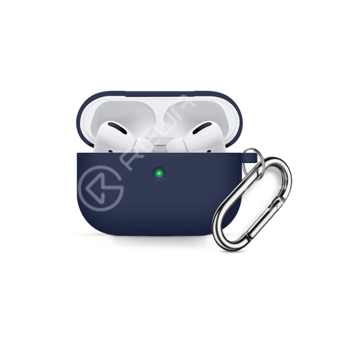 Soft Silicone Shock-Absorbing Protective Case with Keychain for Airpods Pro