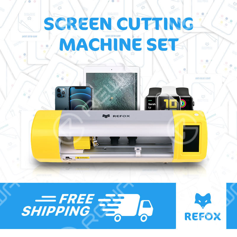 REFOX Screen Protector Cutting Machine Set with 300PCS Film