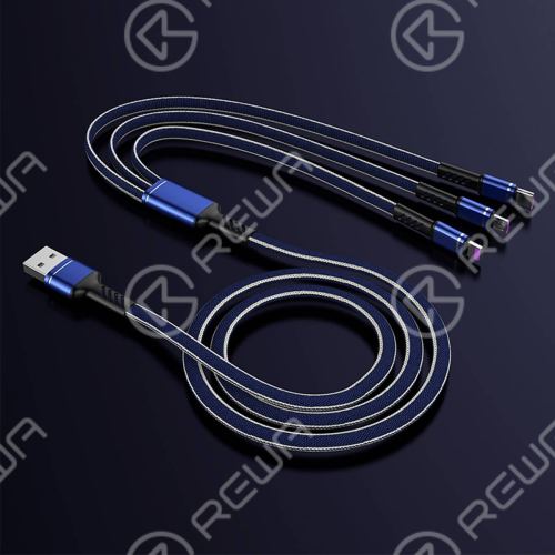 5A 3 in 1 Super Fast Charging Cable (1.3M Denim Braided)