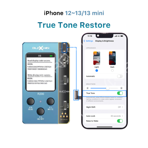 DLZXWIN R200 True Tone Restore Programmer for iPhone 7-13 Series