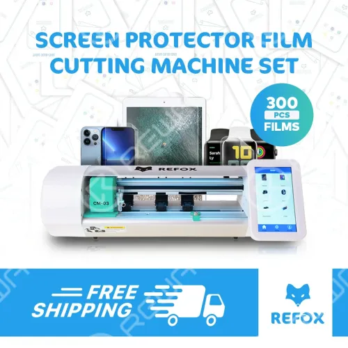 REFOX CM-03 Screen Protector Film Cutting Machine Set - With 300PCS Films
