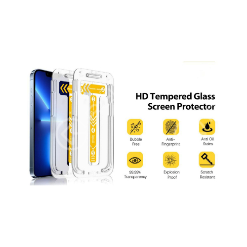 Tempered Glass Screen Protector For iPhone (With Lamination Box)