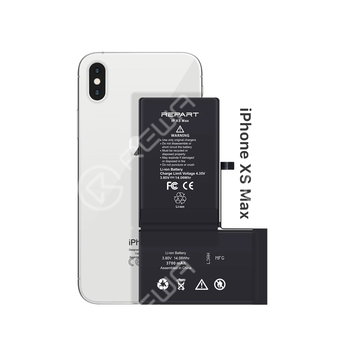 Bateria Compatible con Iphone Xs Max Li-Tio 3716 mAh Alta Calidad