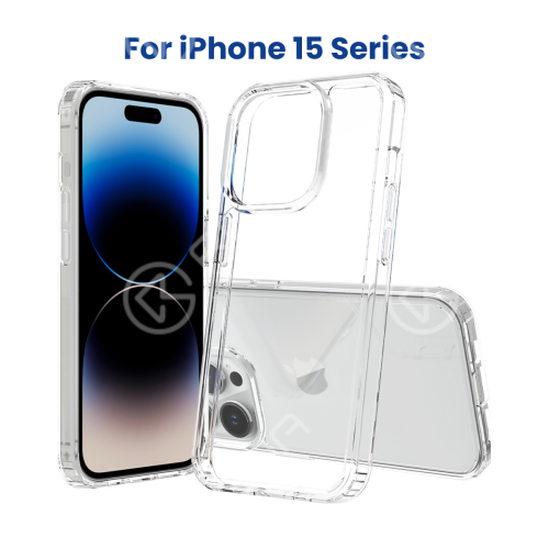 Precise Hole TPU Clear Case for iPhone 15 Series