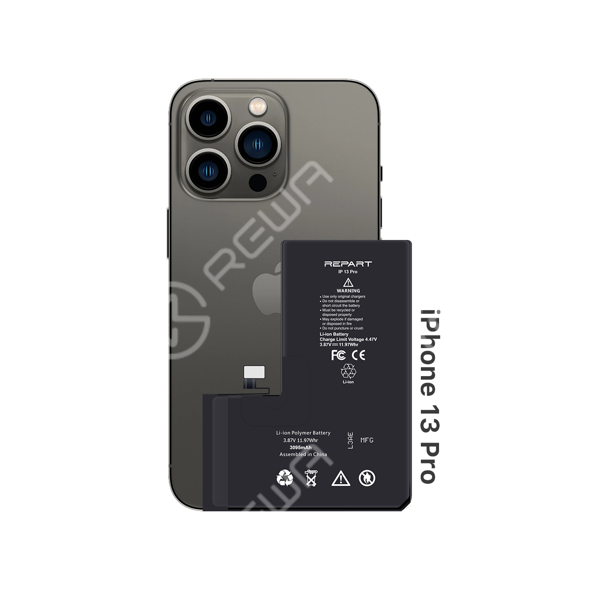 iPhone13pro バッテリー73% REPART High Capacity Battery Replacement for iPhone 13 Pro