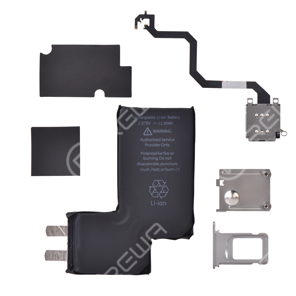 LuBan Dual SIM Card Kit Customized Battery Cell 4-in-1 for iPhone