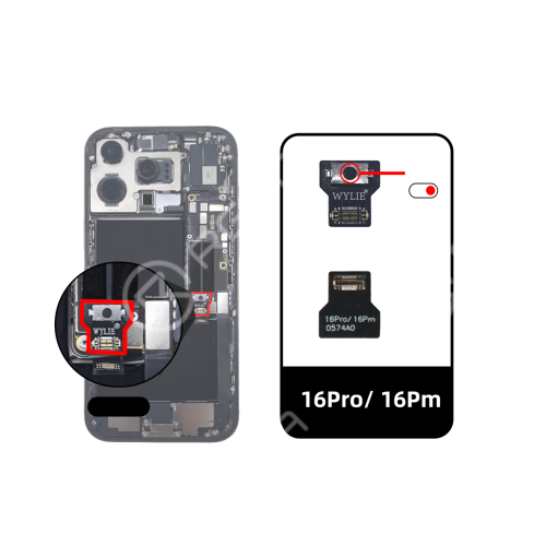 WYLIE Specialized Battery Switch Flex Cable for Screen Testing Compatible with iPhone 8-16 Pro Max
