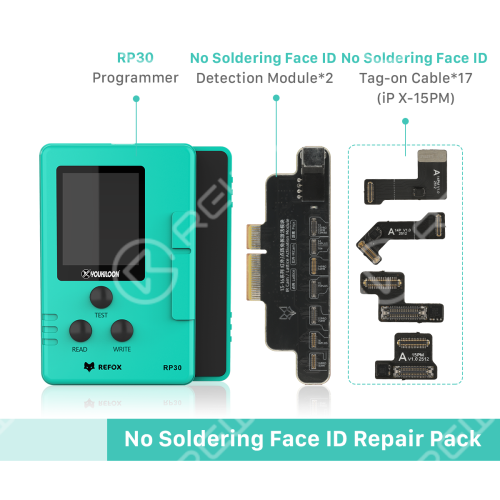 REFOX RP30 iPhone Programmer Packs (Battery / Face ID / True Tone / Front & Rear Camera / LiDAR / Proximity Ambient Light)