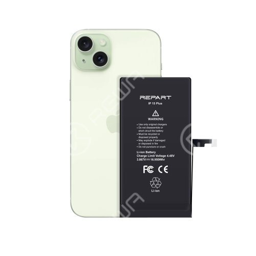 REPART Standard Capacity Battery Replacement for iPhone 15 Plus - Select