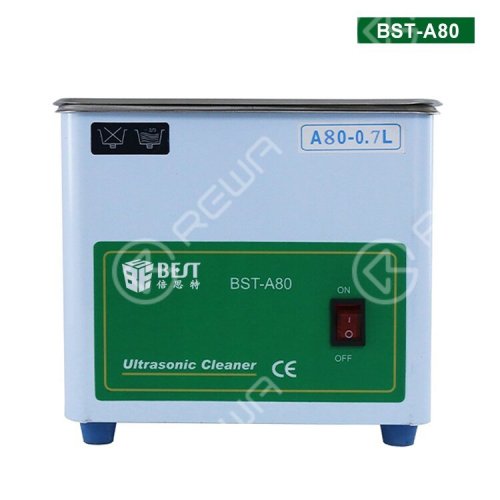BEST A80 Ultrasonic Cleaner for Laptop Phone Motherboard Cleaning (50W 0.7L)
