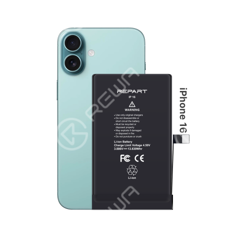 REPART Standard Capacity Battery Replacement for iPhone 16 - Select