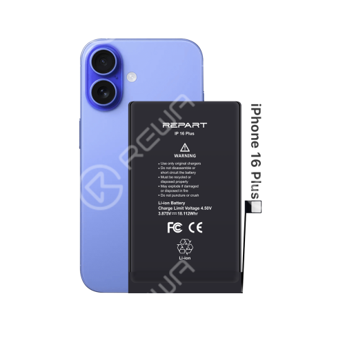 REPART Standard Capacity Battery Replacement for iPhone 16 Plus - Select