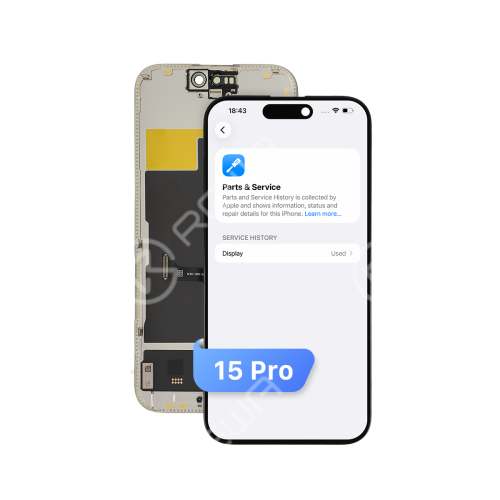 Diagnostic-Compatible 120Hz Soft OLED Screen Assembly for iPhone 15 Pro (IC Transfer NOT Required)