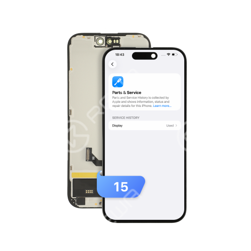 Diagnostic-Compatible Soft OLED Screen Assembly for iPhone 15(IC Transfer NOT Required)