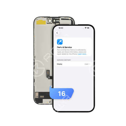 Diagnostic-Compatible Soft OLED Screen Assembly for iPhone 16 (IC Transfer NOT Required)