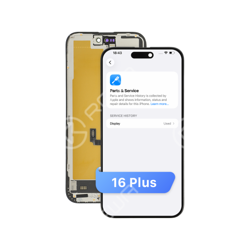 Diagnostic-Compatible Soft OLED Screen Assembly for iPhone 16 Plus(IC Transfer NOT Required)