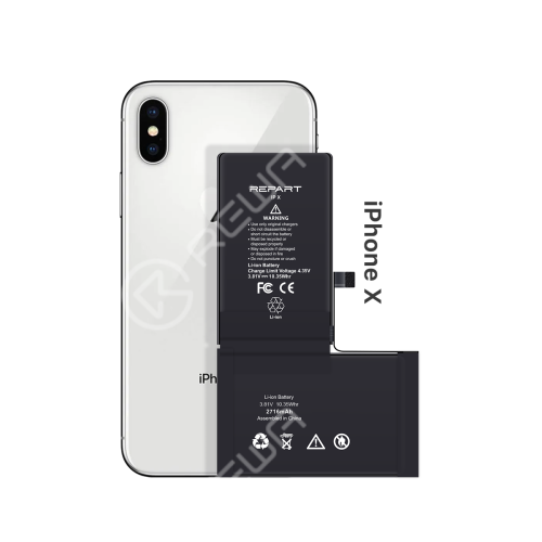 REPART Standard Capacity Battery Replacement for iPhone X - Select