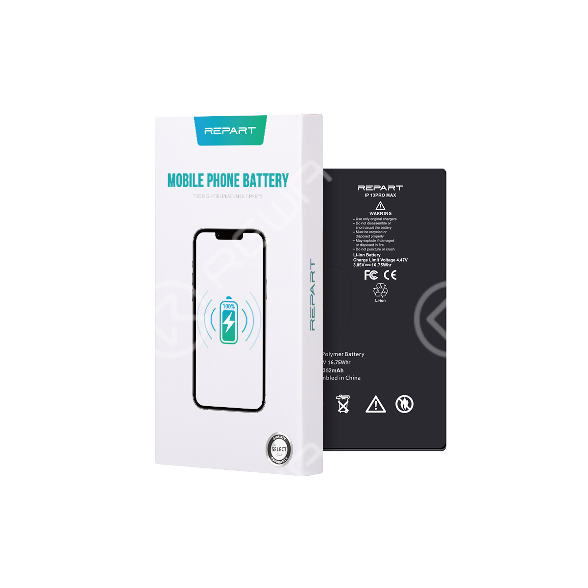 REPART Standard Capacity Battery Replacement for iPhone 13 Pro Max