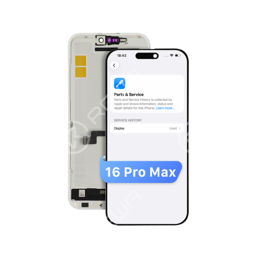Diagnostic-Compatible 120Hz Soft OLED Screen Assembly for iPhone 16 Pro Max (IC Transfer NOT Required)