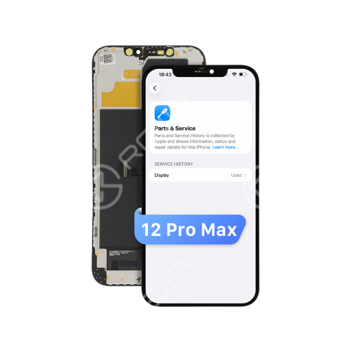 Diagnostic-Compatible Soft OLED Screen Assembly for iPhone 12 Pro Max (IC Transfer NOT Required)