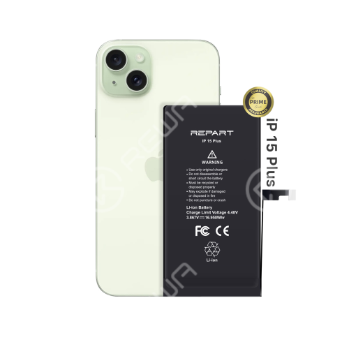 REPART Standard Capacity Battery Replacement for iPhone 15 Plus - Prime