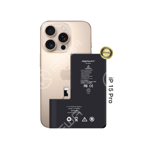 REPART Standard Capacity Battery Replacement for iPhone 15 Pro - Prime