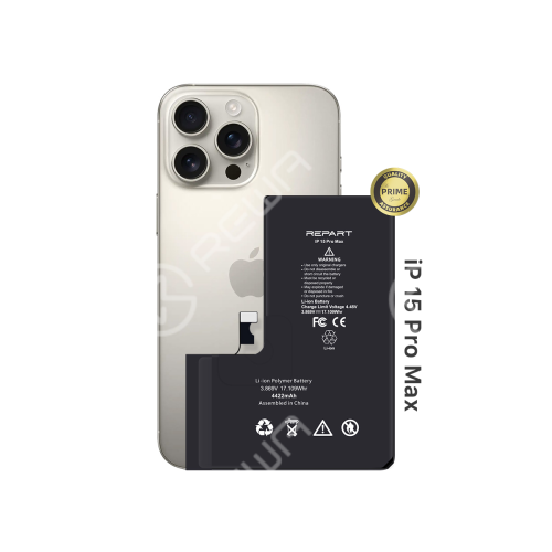 REPART Standard Capacity Battery Replacement for iPhone 15 Pro Max - Prime