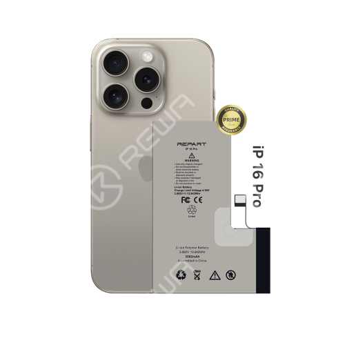 REPART Standard Capacity Battery Replacement for iPhone 16 Pro- Prime