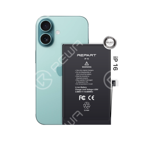 REPART High Capacity Battery Replacement for iPhone 16 - Select