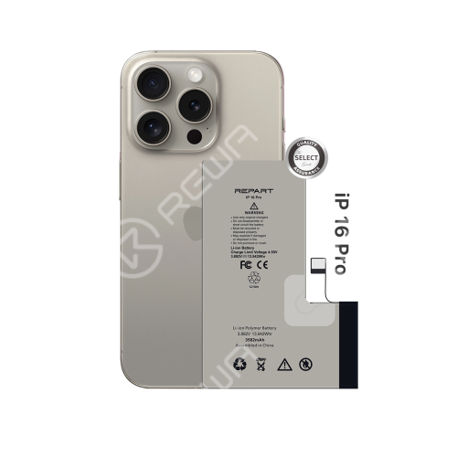 REPART Standard Capacity Battery Replacement for iPhone 16 Pro - Select