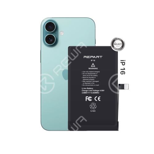 REPART Standard Capacity Battery Replacement for iPhone 16 - Select