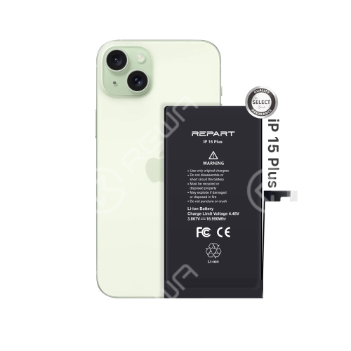 REPART Standard Capacity Battery Replacement for iPhone 15 Plus - Select