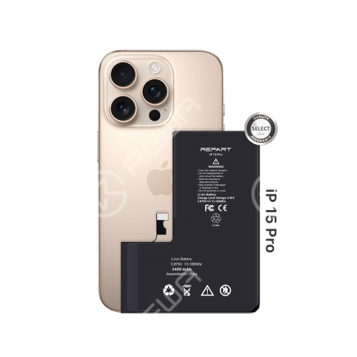 REPART High Capacity Battery Replacement for iPhone 15 Pro - Select