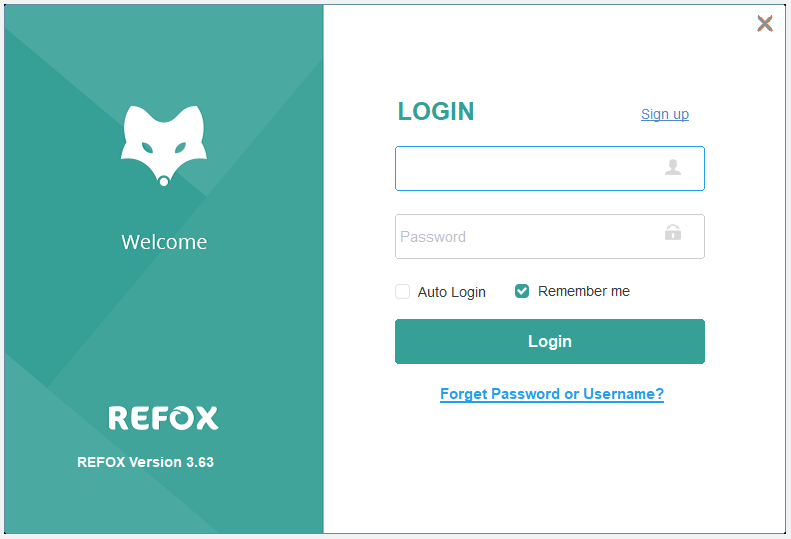 refox sign up