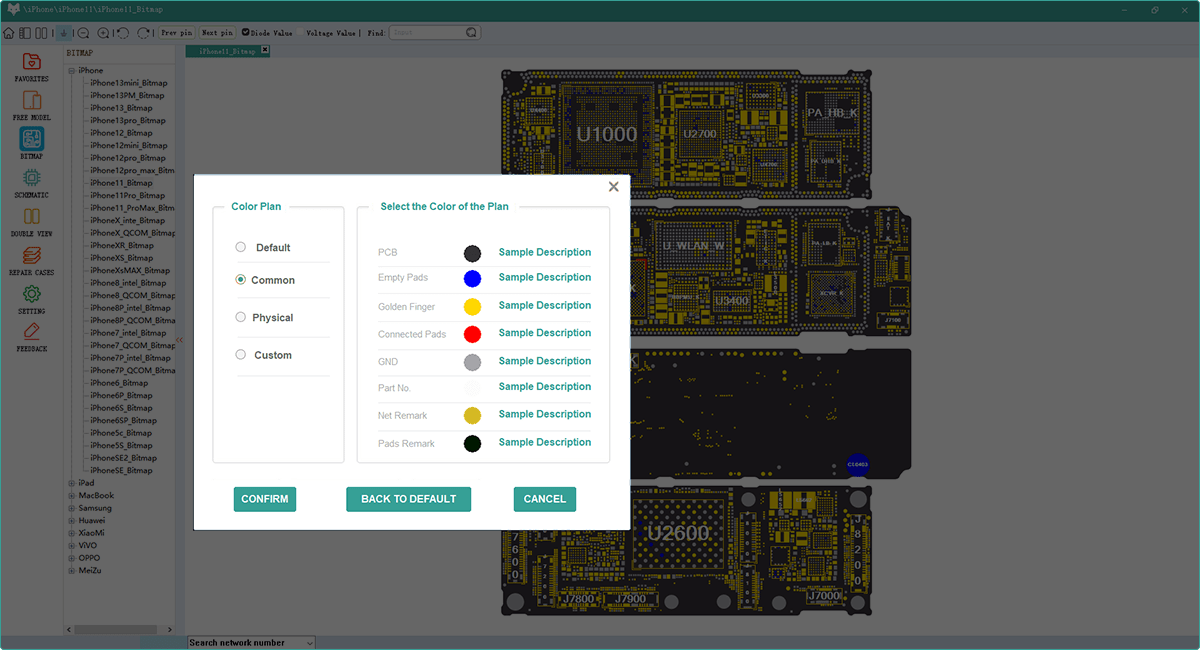 REFOX Bitmap - iPhone Schematic Diagram Tool