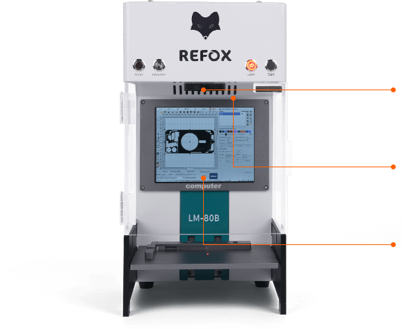 refox lm-80B/e laser marking machine