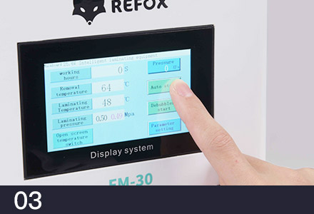 Smart touch operation system, Time/Temperature is adjustable